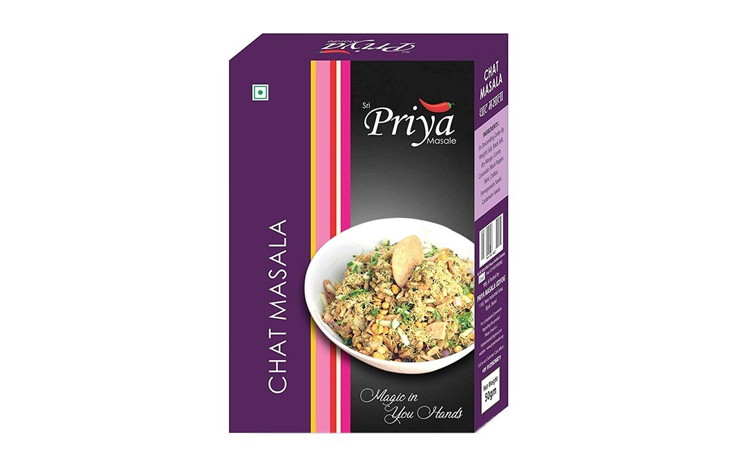 Sri Priya Masale Chat Masala    Box  50 grams